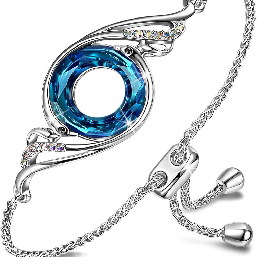 Rise From the Ashes Phoenix Bracelet Made with Crystals from Austria, Adjustable